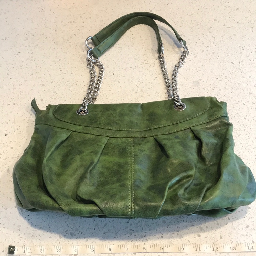 Shiraleah Boho Hobo Vegan Leather Green Handbag